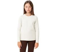 Lilax Girls' Basic Long Sleeve Round Neck Cotton T-Shirt (Cream, 7 Years)