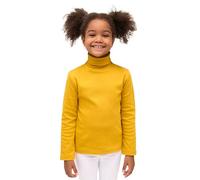 Lilax Girls' Basic Long Sleeve Turtleneck Cotton T-Shirt 11 Mustard