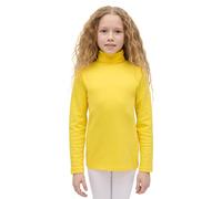 Lilax Girls' Basic Long Sleeve Turtleneck Cotton T-Shirt 12 Yellow