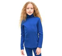Lilax Girls' Basic Long Sleeve Turtleneck Cotton T-Shirt 9 Royal Blue