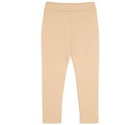 Lilax Girls' Basic Solid Full Length Leggings (Beige, 4 Years)