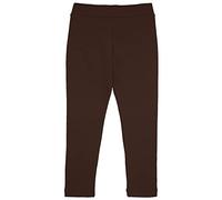 Lilax Girls' Basic Solid Full Length Leggings (Brown, 5 Years)