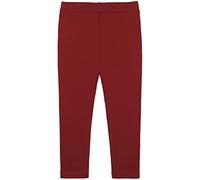 Lilax Girls' Basic Solid Full Length Leggings (Burgundy, 4 Years)