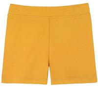 Lilax Girls' Basic Solid Soft Dance Short for Gymnastics or Under Skirts (10 Years, Mustard)
