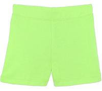 Lilax Girls' Basic Solid Soft Dance Short for Gymnastics or Under Skirts (3T, Apple Green)