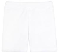 Lilax Girls' Basic Solid Soft Dance Short for Gymnastics or Under Skirts (4T, White)