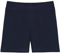 Lilax Girls' Basic Solid Soft Dance Short for Gymnastics or Under Skirts (5T, Navy)