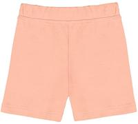 Lilax Girls' Basic Solid Soft Dance Short for Gymnastics or Under Skirts (5T, Peach)