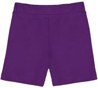 Lilax Girls' Basic Solid Soft Dance Short for Gymnastics or Under Skirts (5T, Purple)