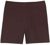 Lilax Girls' Basic Solid Soft Dance Short for Gymnastics or Under Skirts (8 Years, Brown)