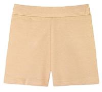 Lilax Girls' Basic Solid Soft Dance Short for Gymnastics or Under Skirts (9 Years, Beige)