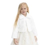 Lilax Girls Cozy Faux Fur Bolero Dress Coat