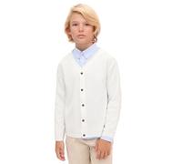 Lilax Little Boys Basic Long Sleeve V-Neck Classic Knit Cardigan Sweater 4T Cream