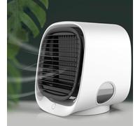 LilCooler - LilCooler Portable AC, Vital Breeze Portable Ac, 2025 New Portables Air Conditioner, 3 Speeds Adjustable Air Cooler with Water Tank, Quiet Misting Fan Air Cooler for Home, Office (White)