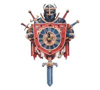 Lilcubics 3D Wooden Puzzles for Adults-Knight Clock Wooden Model Kits for Adults to Build-Mechanical Model Building Construction Kits-Home Decor Birthday Gift for Men
