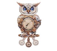 Lilcubics 3D Wooden Puzzles for Adults, Mechanical Owl Wall Clock, Model Kits to Build, DIY Wall Clock Puzzle, Home Decor Creative Gift for Men and Women, Pendulum Wood Craft, Gifts for Birthday