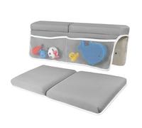 LILEKA Baby Bath Kneeler and Elbow Rest Pad Set - Non-Slip Quick Dry Bath Kneeling Pad and Bath Elbow Rest Pad with Pockets for Baby Bath Accessories