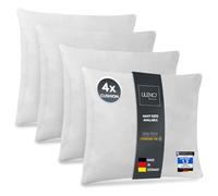 LILENO HOME Set of 4 Pillow Fillings 45x45 cm - 40°C Washable Inner Pillow Suitable for Allergies - Polyester Pillow for Couch, Sofa cusion, and as Head and Bed pillow