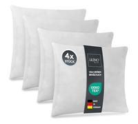 LILENO HOME Set of 4 Pillow Fillings 60x60 cm - 40°C Washable Inner Pillow Suitable for Allergies - Polyester Pillow for Couch, Sofa cusion, and as Head and Bed pillow