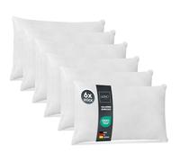 LILENO HOME Set of 6 Pillow Fillings 70x90 cm - 40°C Washable Inner Pillow Suitable for Allergies - Polyester Pillow for Couch, Sofa cusion, and as Head and Bed pillow