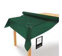 LILENO HOME Tablecloth Roll 1.10 x 25 m - Green Fleece Tablecloth - Fabric-Like, Washable Tablecloth Roll Sold by the Metre - Disposable Paper Tablecloth Roll Alternative