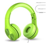 LilGadgets Connect+ Pro Headphones For Kids For School - Designed With Kids' Comfort In Mind, Foldable Over-Ear Headset With In-Line Microphone, Wired Headphones