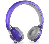 LilGadgets Untangled Pro Wireless Headphones, On-Ear Bluetooth Headphones with Built-in Microphone, No More Tangled Wires, Kids Headphones for School, Purple
