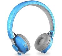 LilGadgets Untangled Pro Wireless Kids Headphones for School, On-Ear Bluetooth Kids Headphones with Built-in Microphone, No More Tangled Wires, Blue