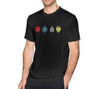 LILI956677 Men's RWBY Symbols Short Sleeve T-Shirt (Large)