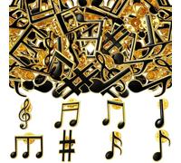 Liliaafar 40 Pieces Music Note Lapel Pins Set Music Note Brooch Pin Set for Party Gift Music Note Enamel Lapel Pins for Backpacks Clothes Hat Scarf Dress Bag Accessories, about 0.98-1.18 inch/ 2.5-3
