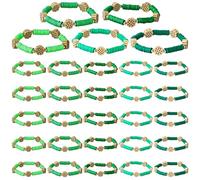 Liliaafar Scout Gifts Scout Troop Leader Appreciation Gifts Cookie Bracelets Green Clay Beaded Friendship Bracelets for Women Cookie Lover Friends Leader Team Birthday Classroom Party Favors, about