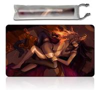 Liliana vess and Chandra - Board Game TCG Playmat - 23.6x13.8 inches - Compatible for TCG MTG Playmat Free Bag