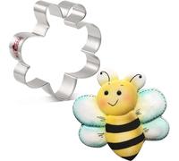LILIAO Animal Bee Cookie Cutter, 3.8", Stainless Steel