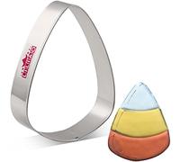 LILIAO Candy Corn Cookie Cutter for Halloween - 2.8 x 4 inches - Stainless Steel