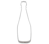 LILIAO Champagne Cookie Cutter Wedding Fondant Biscuit Cutter - 1.7 x 5 inches - Stainless Steel