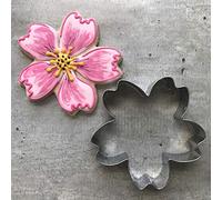 LILIAO Cherry Blossoms Flower Cookie Cutter - 3.7 x 3.7 inches - Stainless Steel