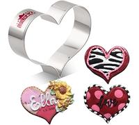 LILIAO Heart Cookie Cutter for Wedding/Baby Shower/Mother's Day - 3.6 x 2.8 inches - Stainless Steel