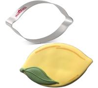 LILIAO Lemon Cookie Cutter - 4.3 x 3 inches - Stainless Steel