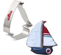 LILIAO Nautical Sailboat Cookie Cutter, 3.7", Biscuit Bread Sandwich Cutters, Stainless Steel