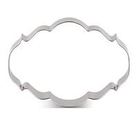 LILIAO Plaque Cookie Cutter - 4.4 x 3.2 inches - Stainless Steel