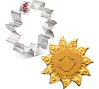 LILIAO Sun Cookie Cutter - 3.6 x 3.6 inches - Stainless Steel