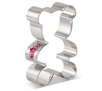 LILIAO Teddy Bear Cookie Cutter for Baby Shower - 4.33 x 6.22 inches - Stainless Steel