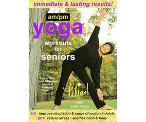Lilias! AM/PM Yoga Workouts For Seniors, Improve Circulation, Range of Motion in Joints, Reduce Stress, Soothes Mind & Body, Senior Fitness
