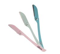 Lilibeth Brow Shaper - Dermaplaning Blades for Face - Face Shaver for Women - Dermaplaning Tool for Women - Pack of 3 Derma Blades (Mint, Aqua, Baby Pink)