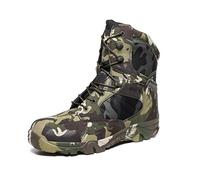 LiliChan Men's Tactical Boots Delta Side Zip Military Work 8 Inch Army Shoes (11 UK, Camouflage)