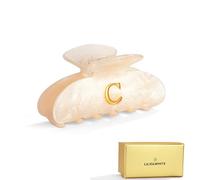 LILIE&WHITE Letter C Hair Claw Clip for Women, Strong & Durable Acrylic Hair Accessory, Elegant Design, Hypoallergenic, Gift for Women, Stylish Hair Clip for Daily Wear