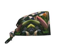 Lilies in Bloom Sweat-Absorbent and Breathable Work hat - Suitable for Construction Sites/Gardening/Outdoor Work Black