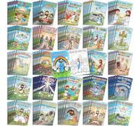 Liliful 144 Pcs He Is Risen Coloring Book Bulk for Mini Resurrection Story Drawing Book with Bible Scenes & Easter Patterns, Ideal for Party Favors, Goodie Bag Fillers, and Church Event Gifts