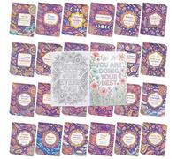 Liliful 144 Pcs Mandala Inspirational Coloring Book Bulk Mini Coloring Books with Positive Quotes, Stress Relief Drawing Book for Kids Adults DIY Art Party Favors Goodie Bag Filler Holiday Gifts