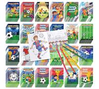Liliful 144 Pcs Soccer Activity Coloring Book Bulk Mini Football Themed Coloring Books for Adults 5 x 7 Inch, Ideal for Sports Fans, Game Night Party Favors, Soccer Enthusiast Gifting